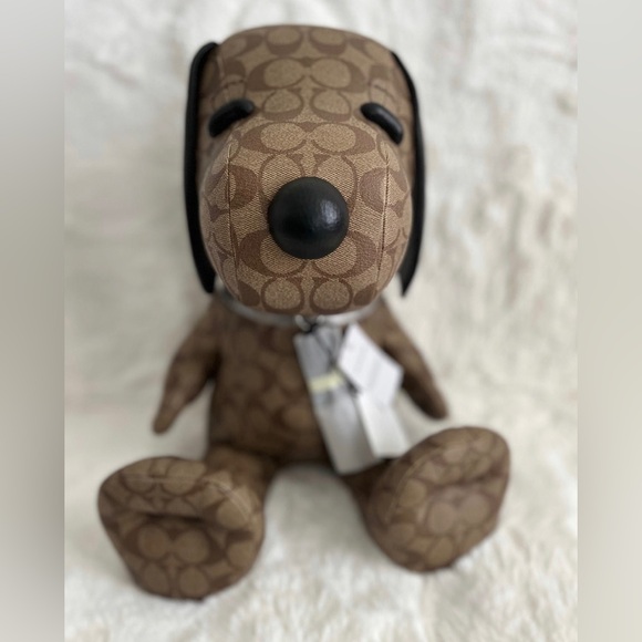 New Coach X Peanuts Snoopy Collectible Doll In Signature Canvas Retail: $650 - Picture 2 of 5